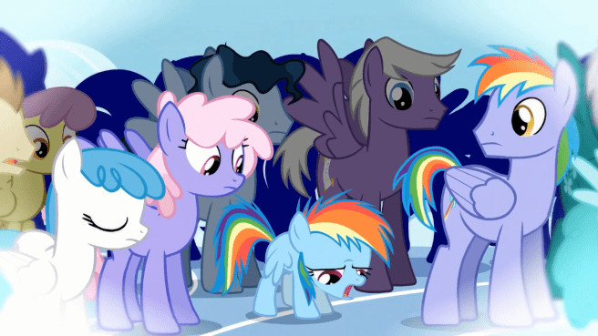 Rainbow Dash’s parents might have made a cameo, but it hasn’t been confirmed yet.