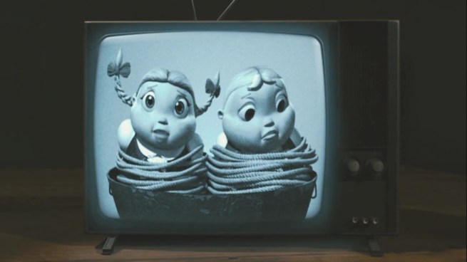 “Oh please Granny!  Save us from the bad witch lady!”      “Is she buying it yet?”      “Shut up!”