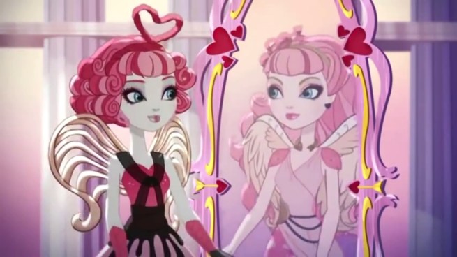 A magical mirror that sends a character to another world in a different form?  Gee, I can’t IMAGINE where I've seen that before…