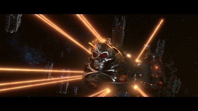 “NO ONE CAN DEFEAT THIS SHIP!  IT’S GOT A GOD DAMN SKULL ON THE FRONT OF IT!!!”