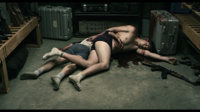 “Oh yeah.  It was a tough time taking down that fucker.  As revenge, we put his body in the gun room and made them touch each other’s butts.”