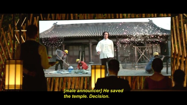 “One man, one mission, one fighting style.  He is.. THE MAN OF TAI CHI!!”