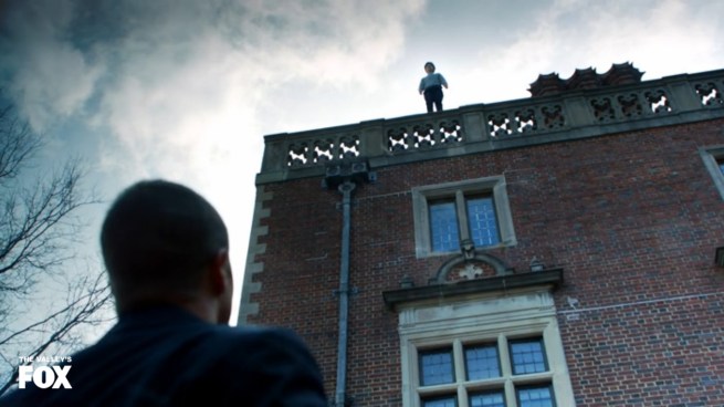 “Hey Bruce! What are you doing up there?” “I’ve gotta learn how to fly if I want to be a super hero! I’m thinking Birdman!” “Isn’t that name already taken?” “Damn it! I’ll figure something out!”