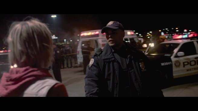 “We’re from Pre-Crime.  Unfortunately, we’re underfunded so we didn’t get here soon enough to STOP the crime, but we cleaned up the mess almost immediately.”