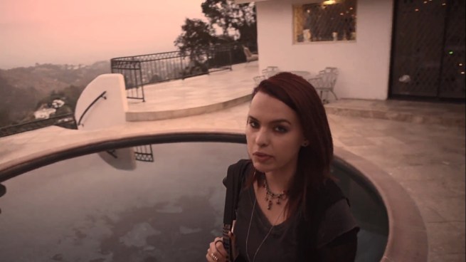 This is when she asks for the beer.