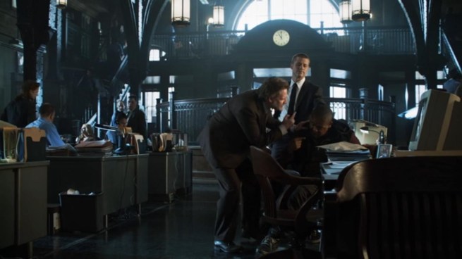 “I'll beat the shit out of you and cut off your testicles if you don't confess to murdering that homeless guy.”     “Did anyone here hear that?”     “Nope. Let's go get some donuts.”