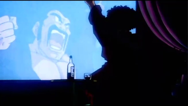 “OH YEAH!! NO ONE CAN TAKE ME ON!!  I’M THE FUCKING CHAMP BABY!!  HA HA HA!!!”