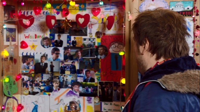 “He had to leave.  Said something about babysitting some sociopathic genius or whatever.”