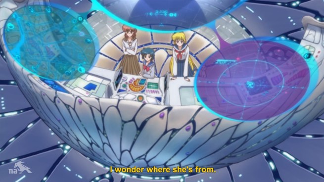 That line is said by Artemis, but I don’t even think he’s in this scene.  No wait!  There he is!  He’s behind the purple thingy!!