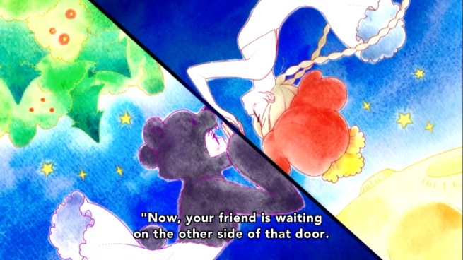 I’m not sure if there’s supposed to be some magic thing that will kill them if they break it, or if the cosmic forces that put this mirror here didn’t bother to use safety glass.