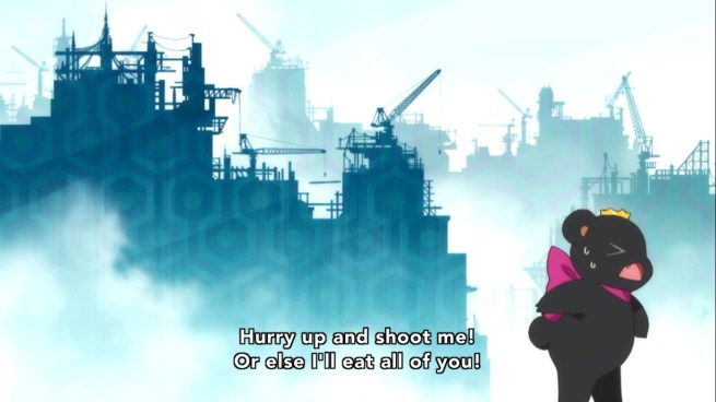 “Don’t be fooled by my adorable pink bow!  I’M A MONSTER!!”