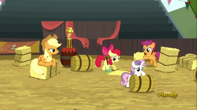 “Did you learn you’re lesson?”     “Yeah, next time some miserable pony is crying out for help and no one else is willing to do anything about it, it’s more important that we remember what our bedtime is.”