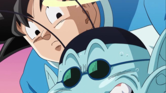 “Is there something I can beat up!?”     “NO GOKU!  NOT TODAY!!!”     “Aw…”