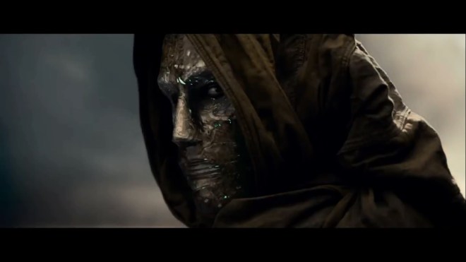 His design is not good for Doctor Doom, but it looks pretty legit for a low budget robo-horror film.  HALF MAN!  HALF MACHINE!  ALL TERROR!!!