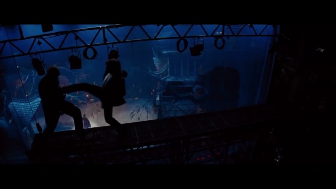 We need more backstage fights in movies. &nbsp;There's so much cool stuff back there to use!