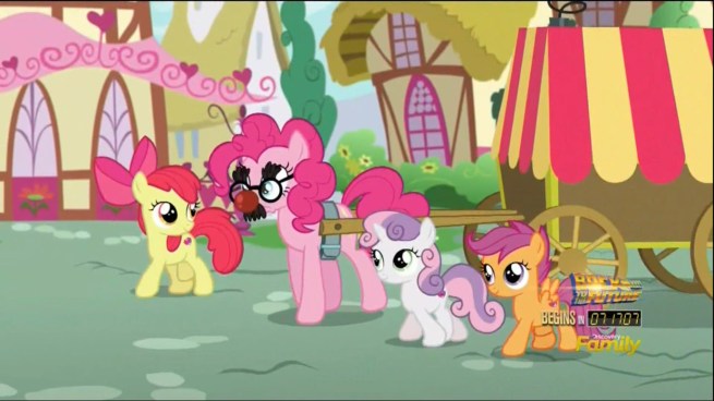 “Who is this ‘Pinkie Pie’?  My name is Guy Incognito!”